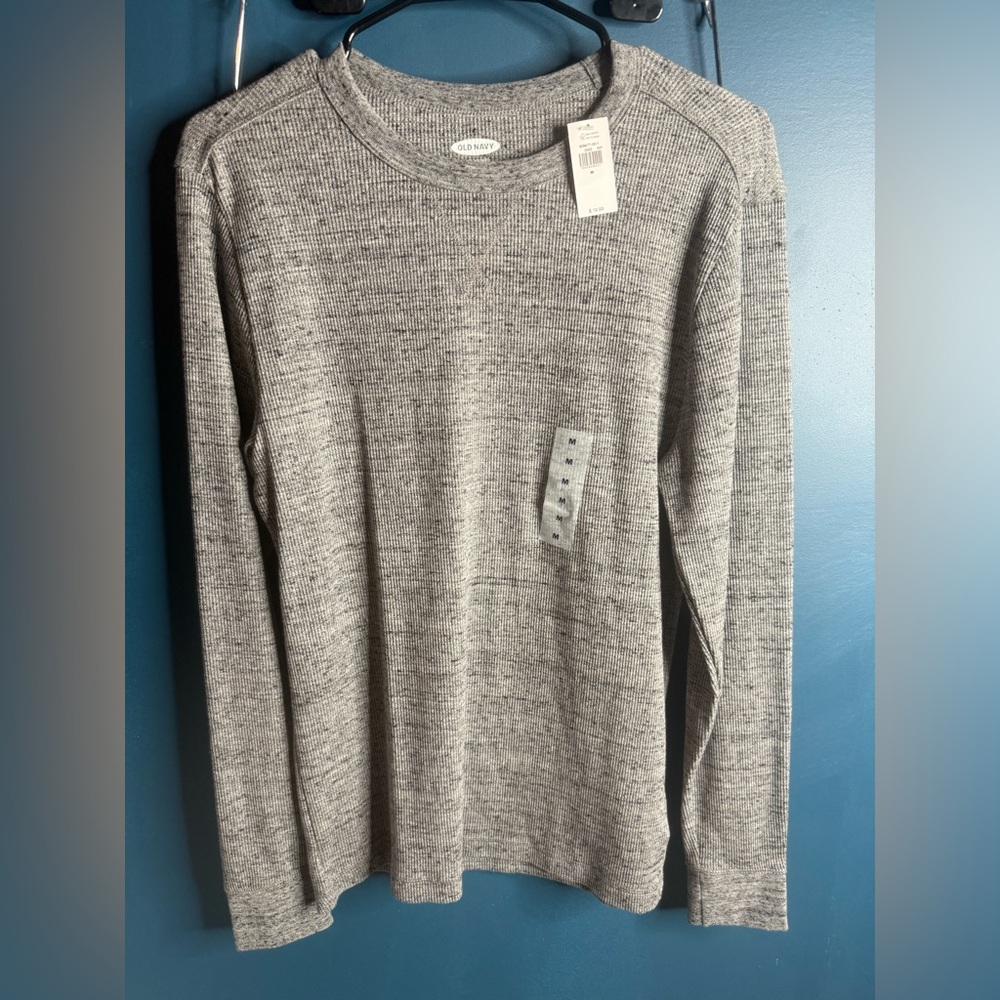 Old Navy Gray Crewneck Sweater Soft Knit Casual
